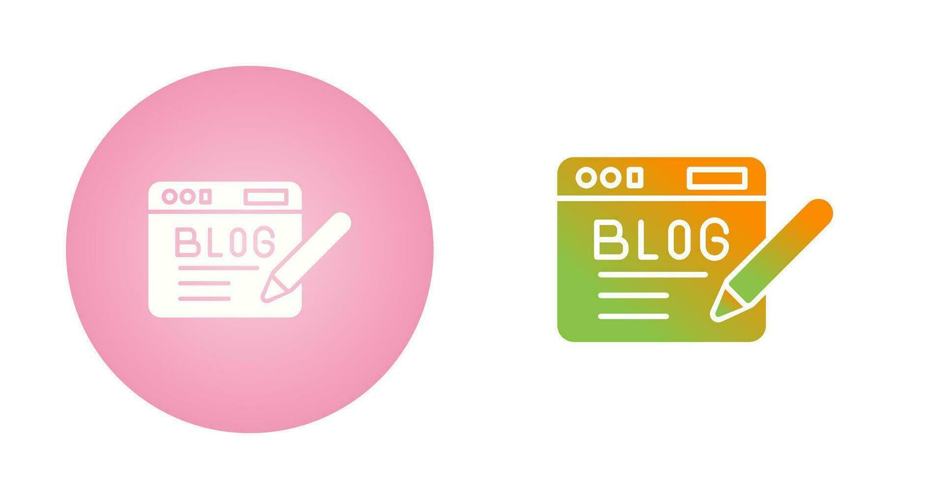 Blog Vector Icon
