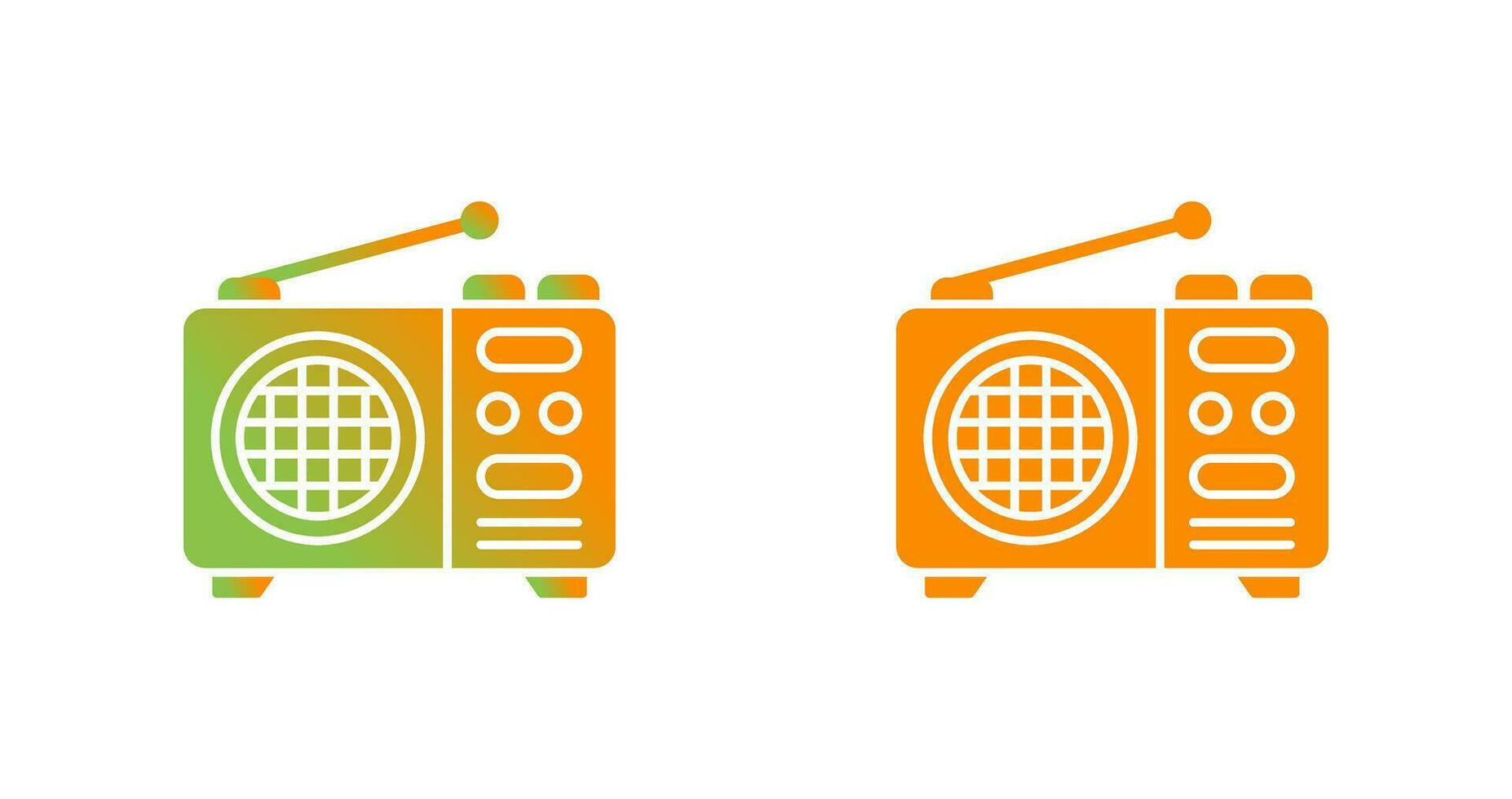 icono de vector de radio