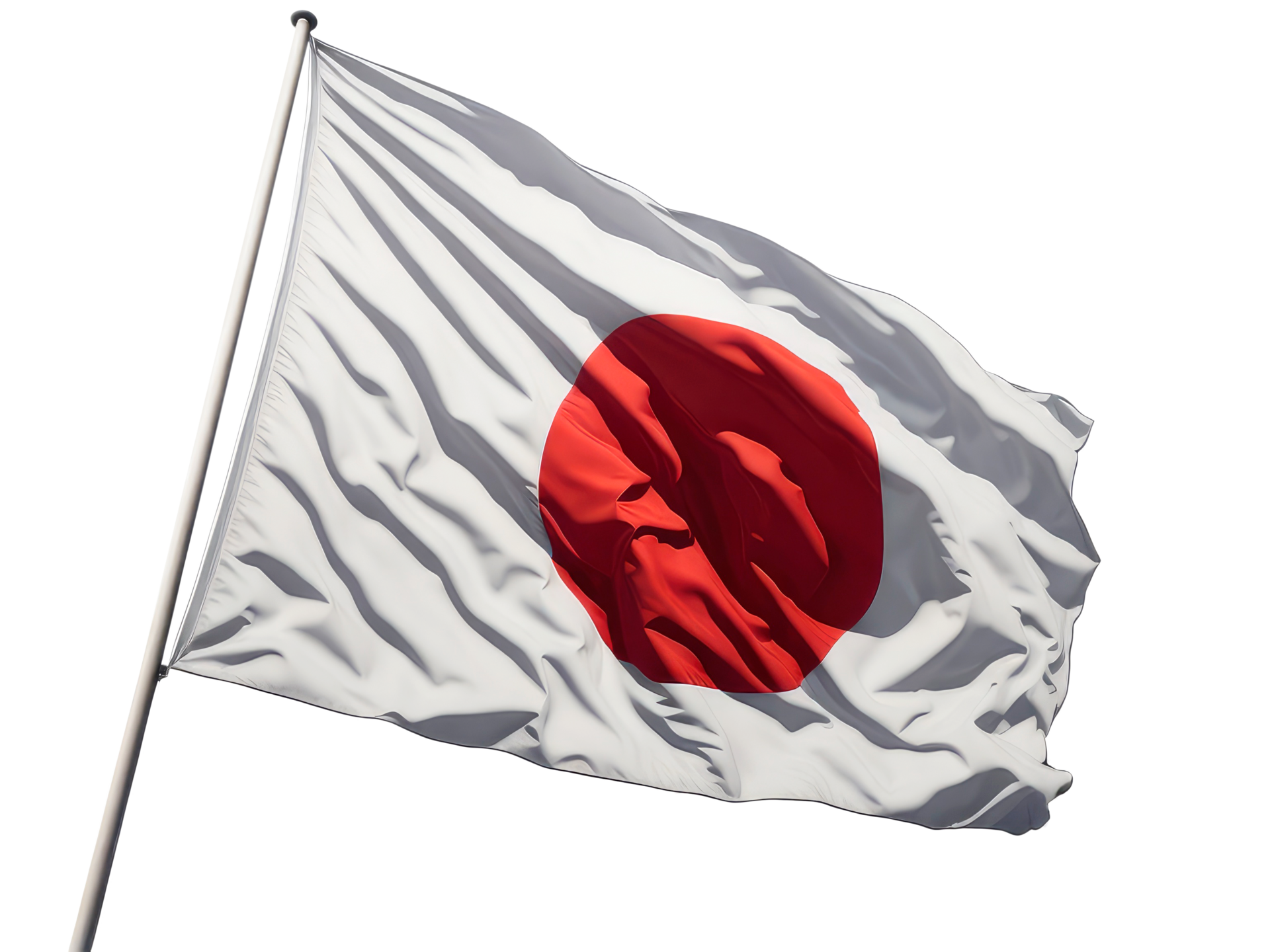 Japan flag Isolated on transparent background. AI generative 27112720 PNG