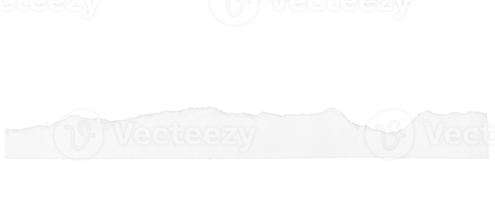 Ripped white paper note border png