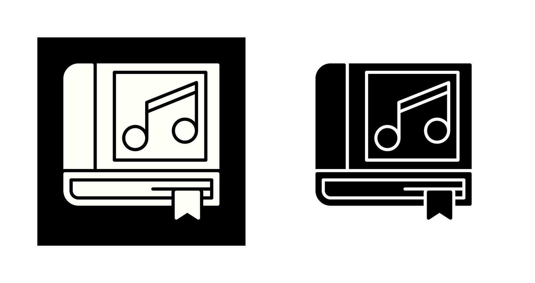 Music Book Vector Icon