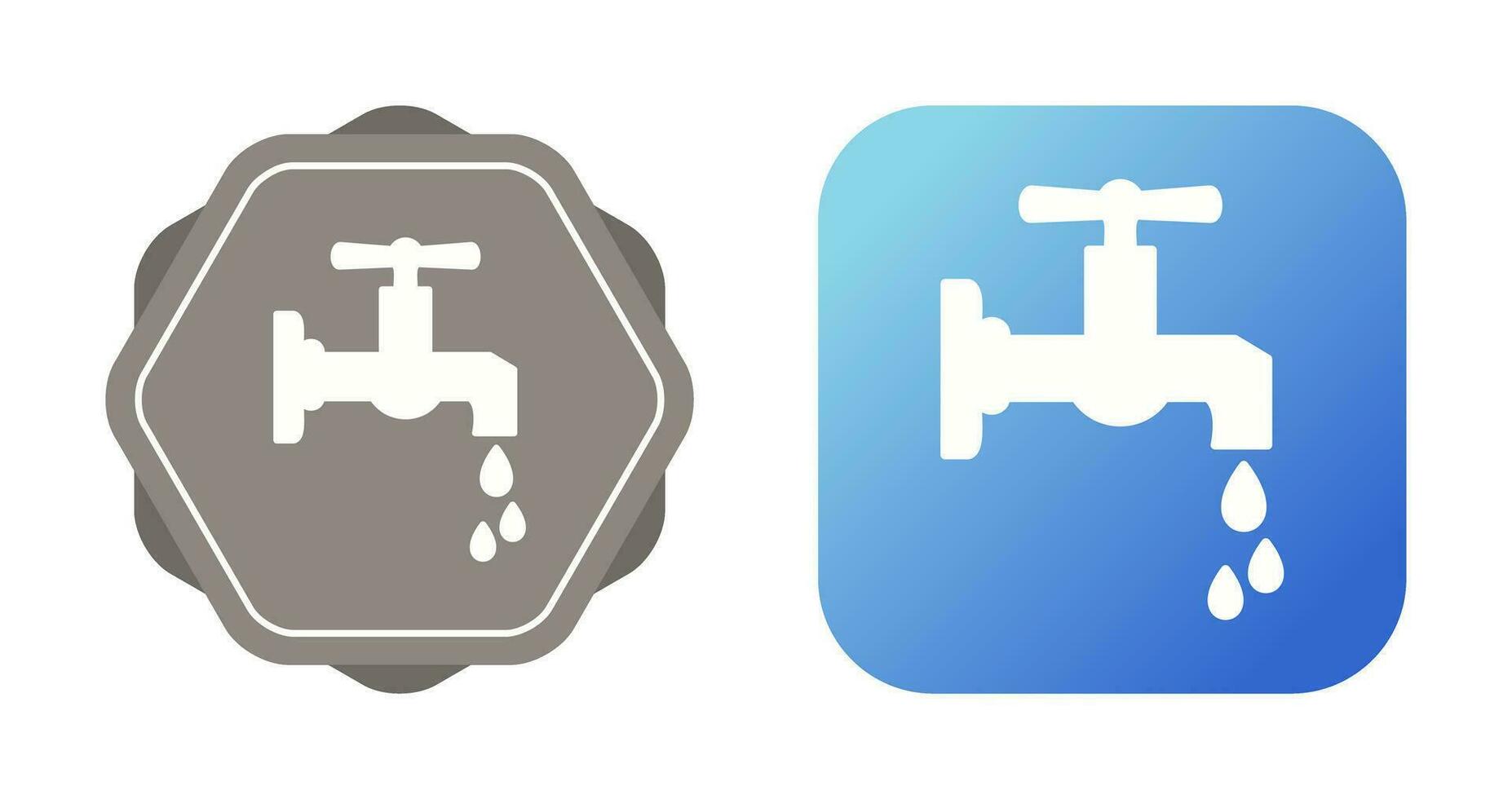 icono de vector de grifo de agua