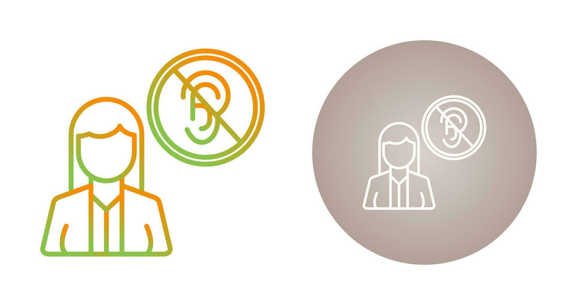 Deaf Vector Icon