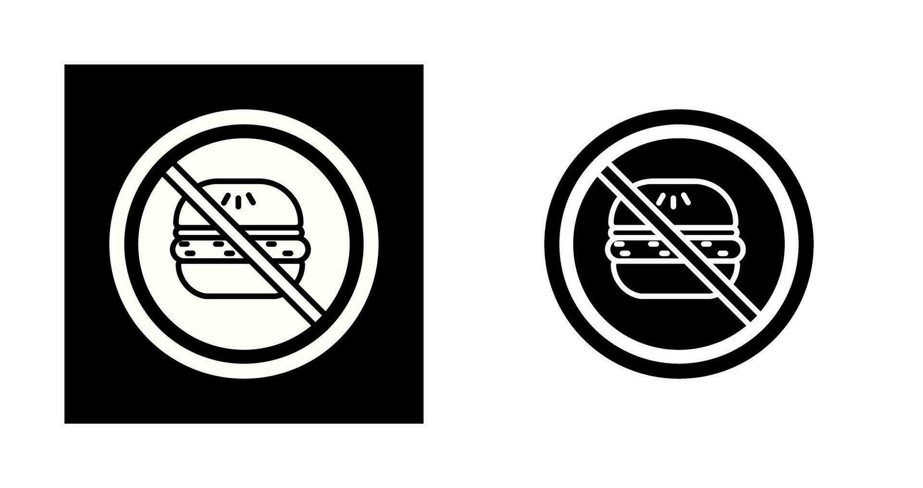 No Eating Vector Icon