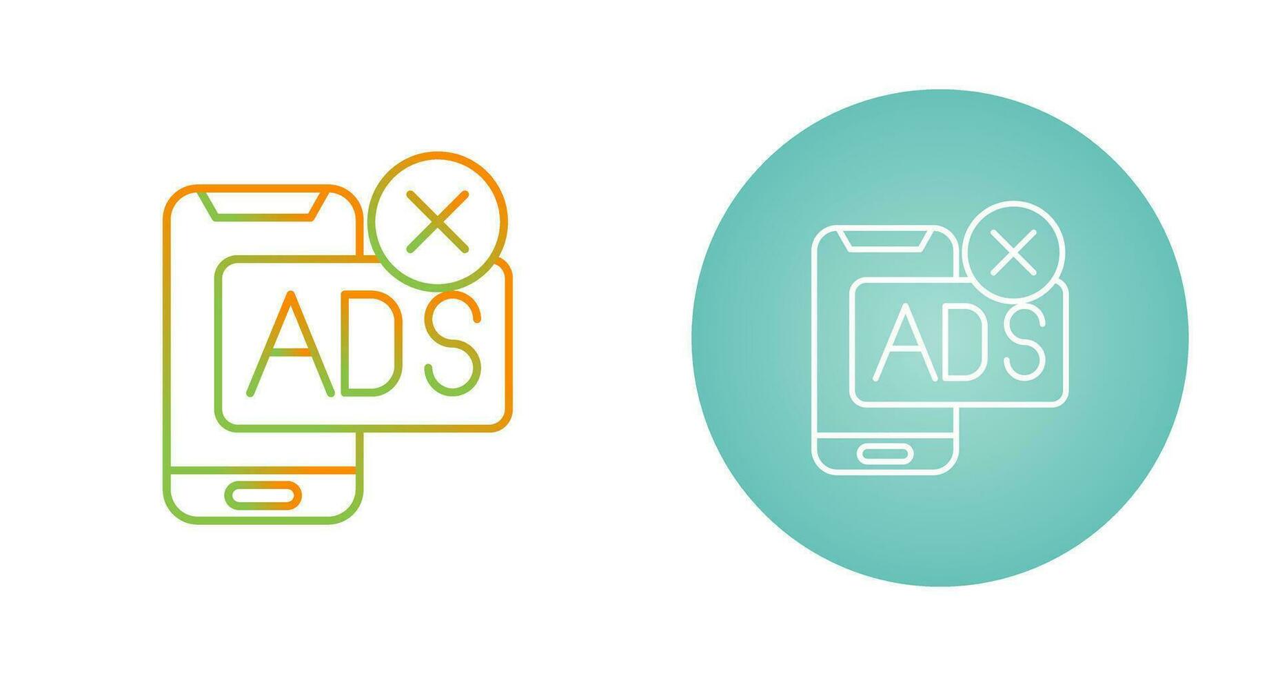 AD Block Vector Icon