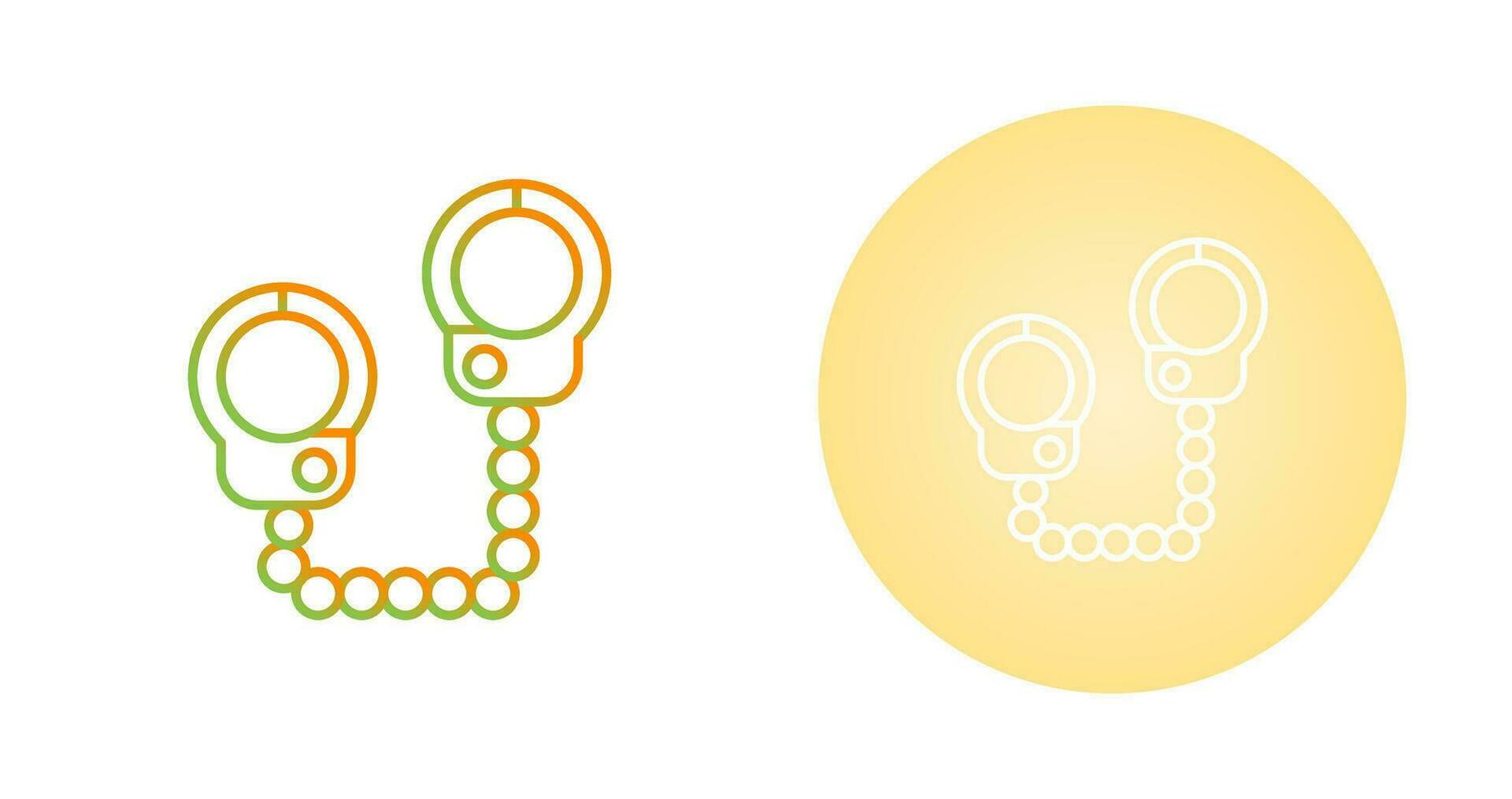 Police Handcuffs Vector Icon