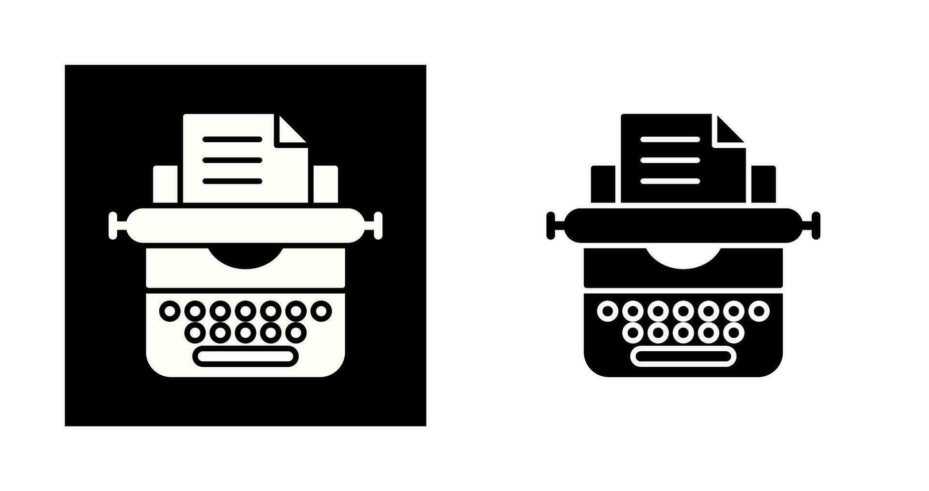 Typewriter Vector Icon