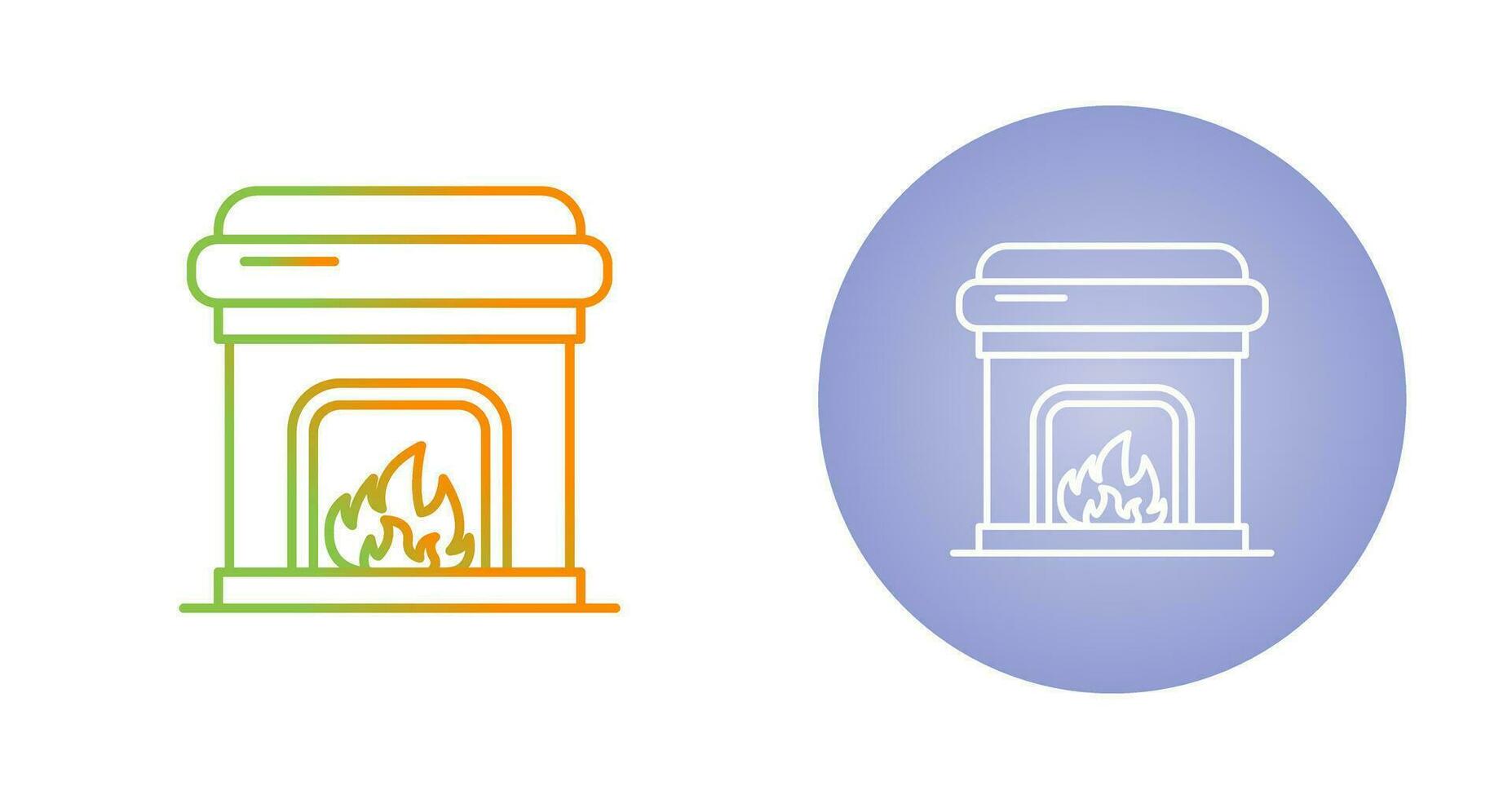 Fireplace Vector Icon