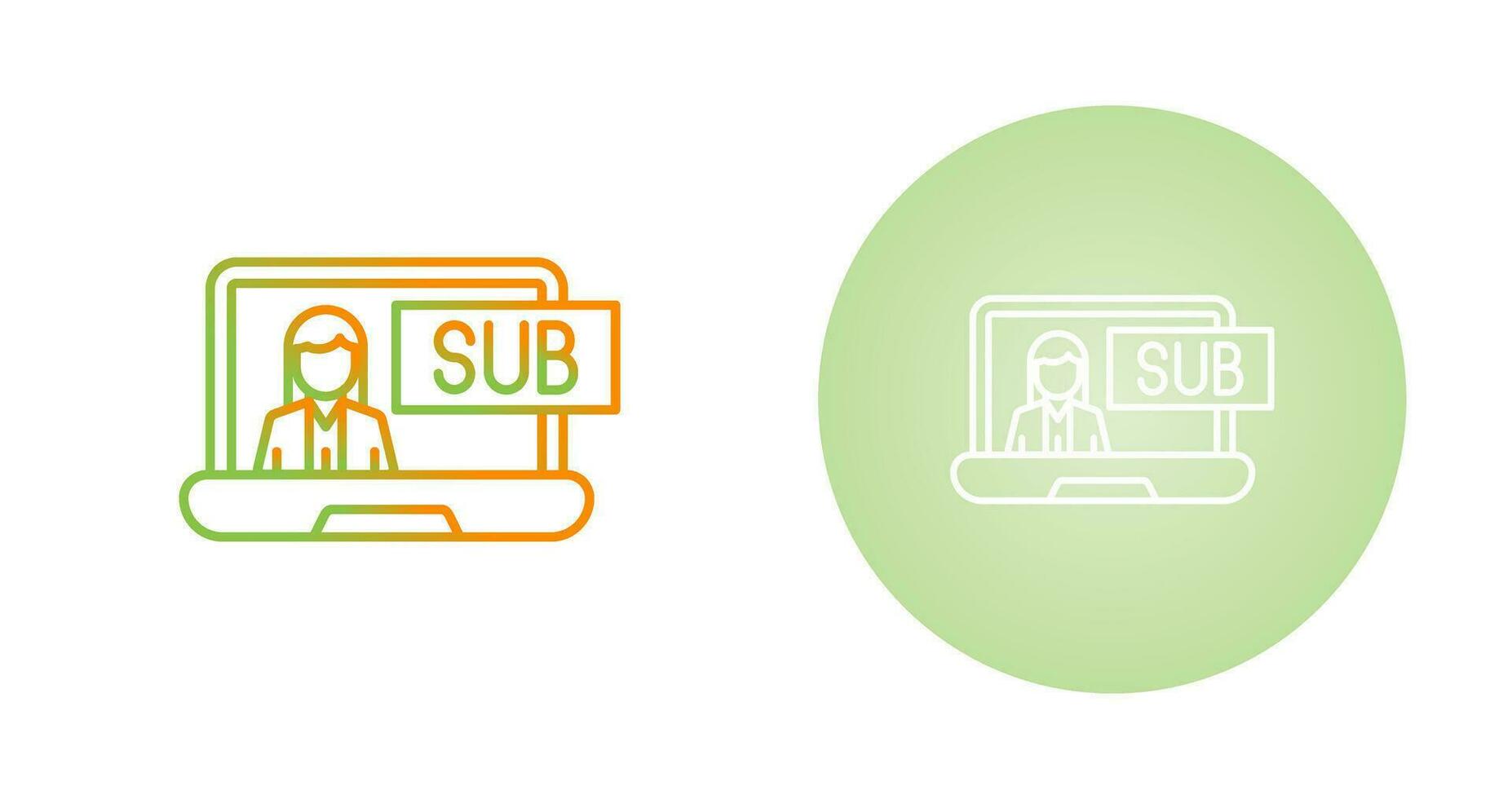 Subscriber Model Vector Icon