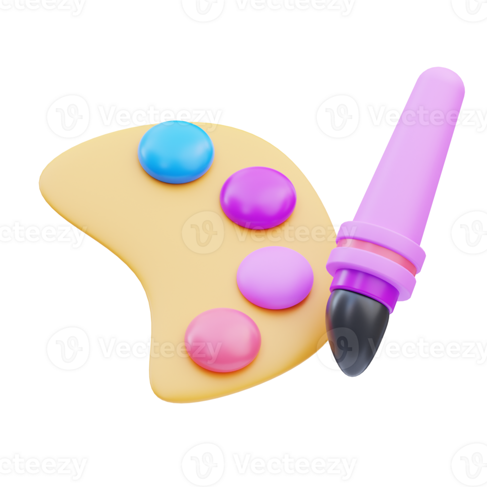 Creative Palette 3D Illustration png