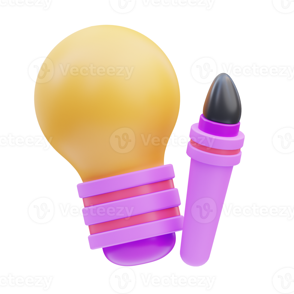 Design Thinking 3D Illustration png