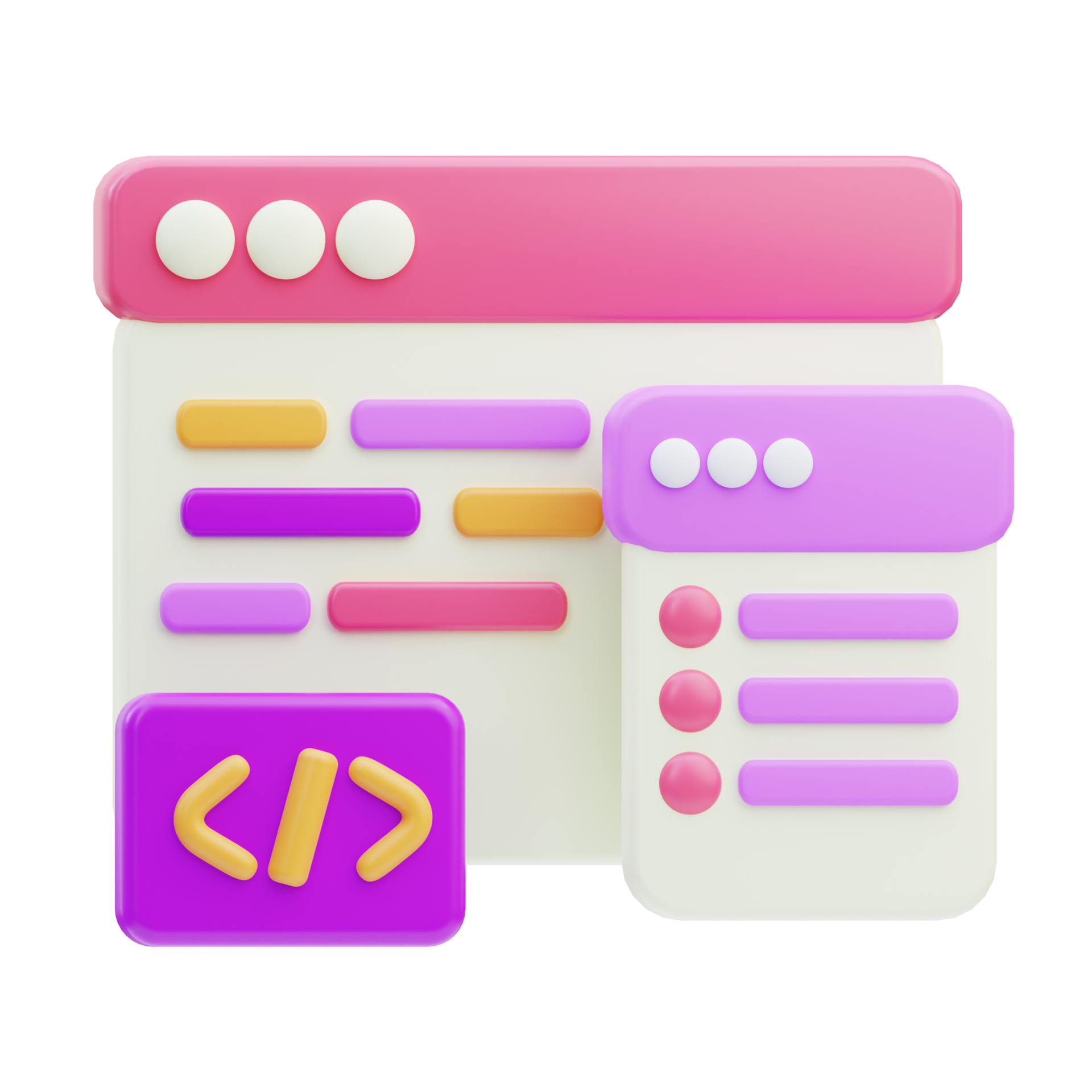 Front end Development 3D Illustration 27113234 PNG