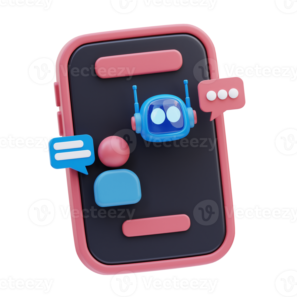 ai Chatbot 3d Illustration png