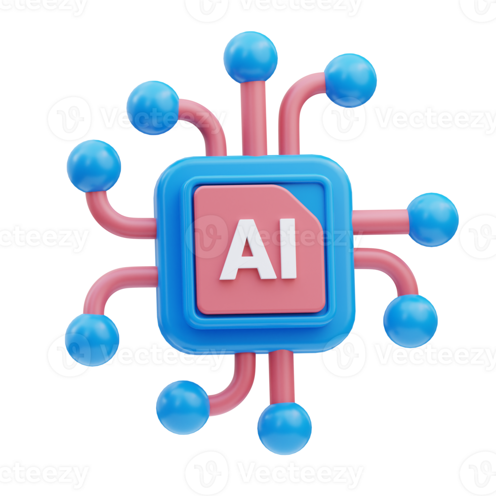 Circuit Board 3D Illustration png
