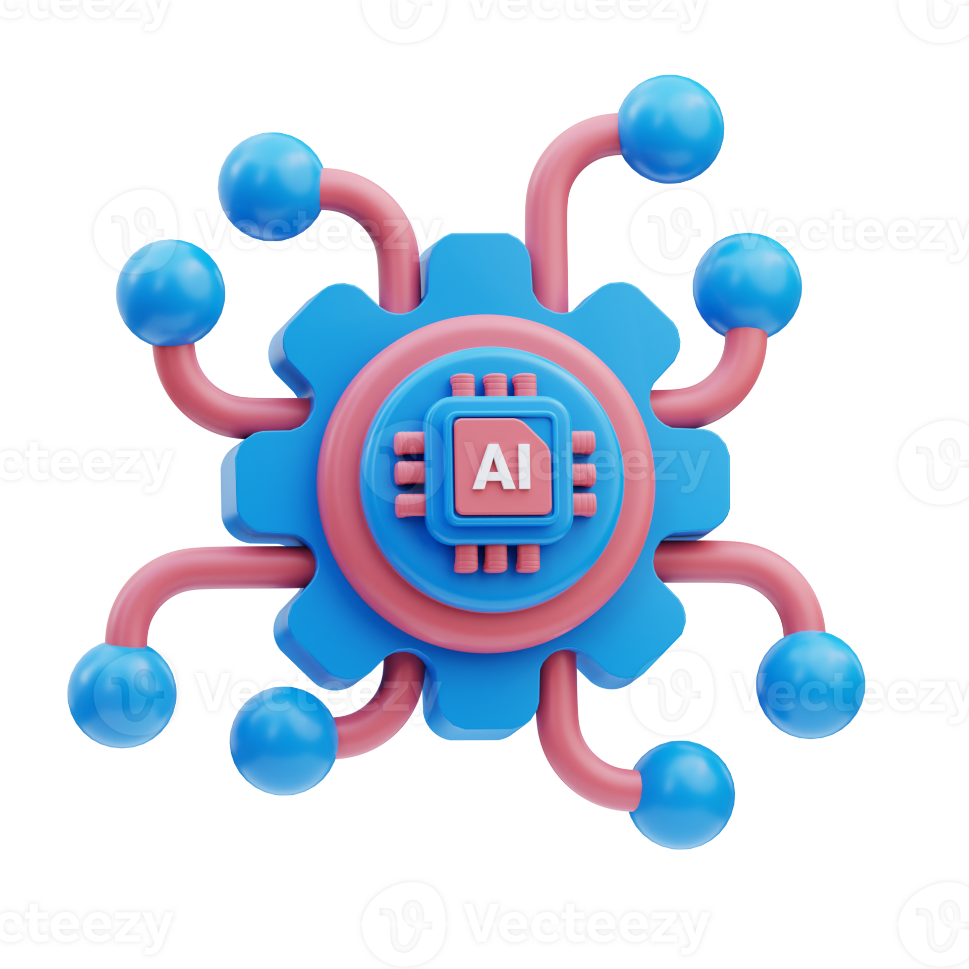 Machine Learning 3D Illustration 27113274 PNG
