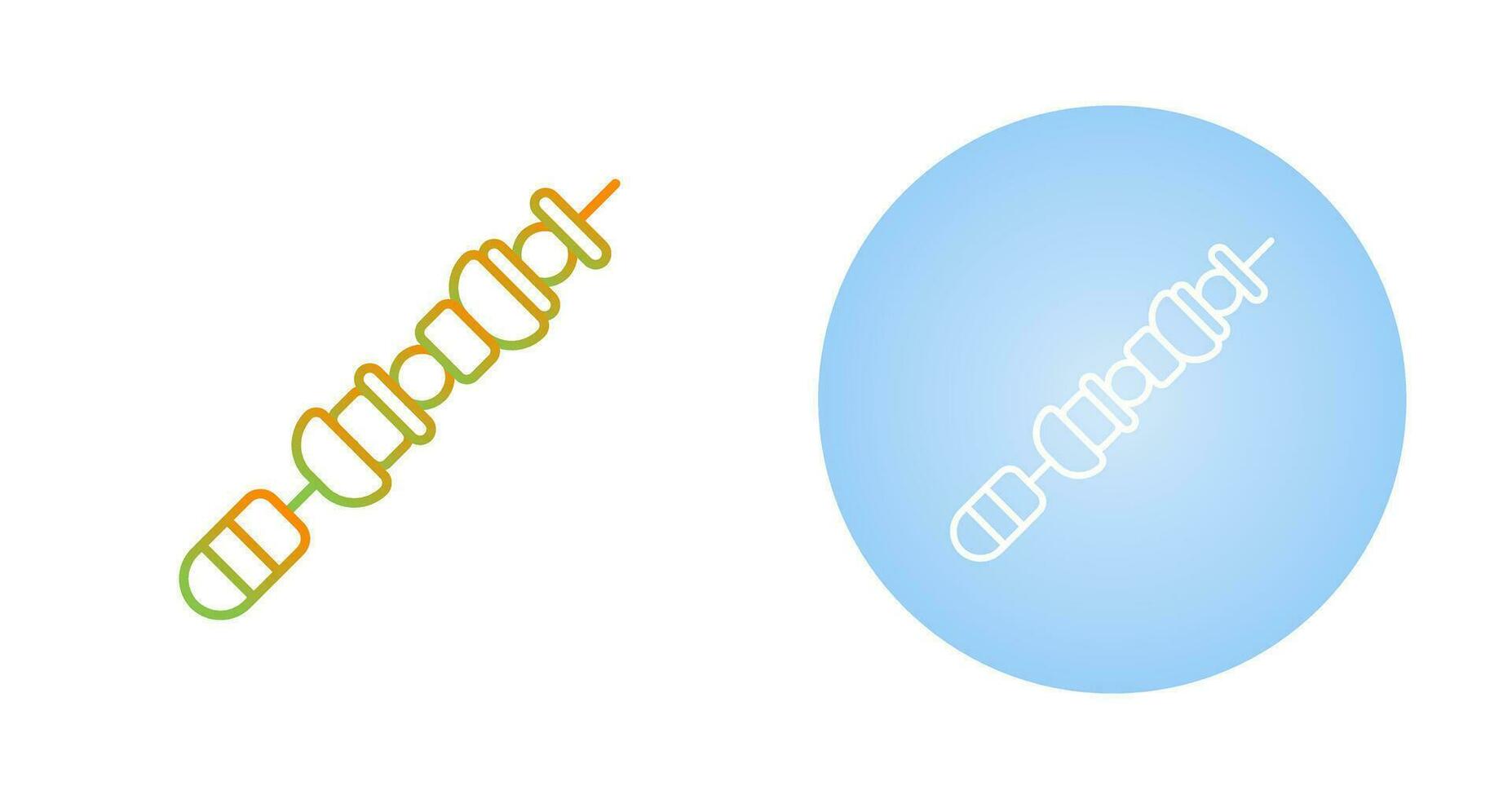 Skewers Vector Icon