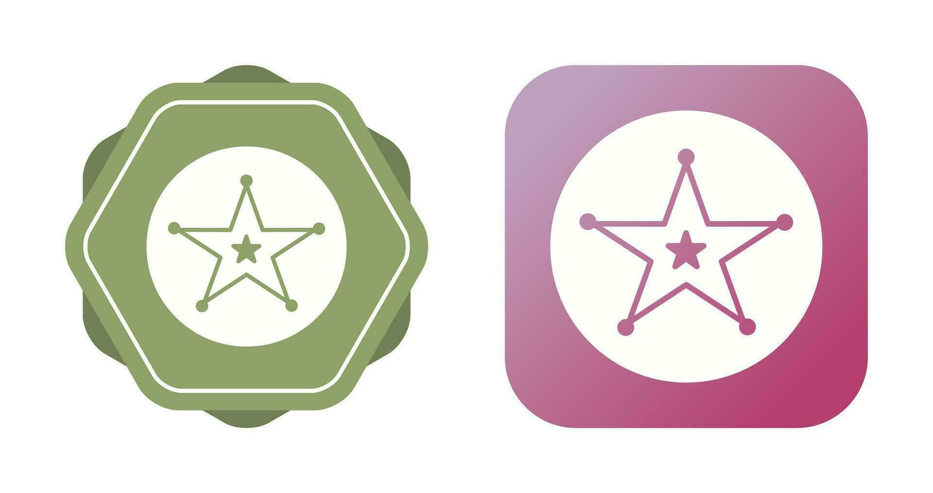 Sheriff Badge Vector Icon