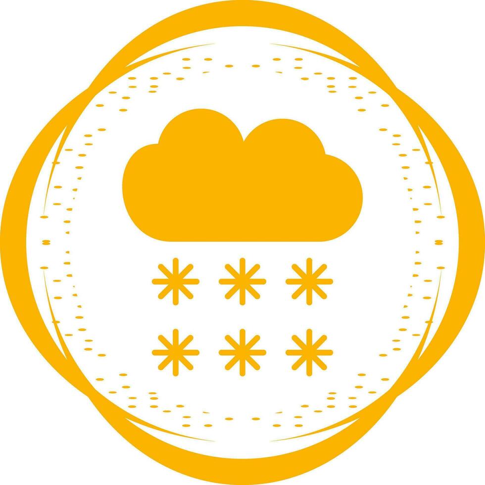 icono de vector de nieve