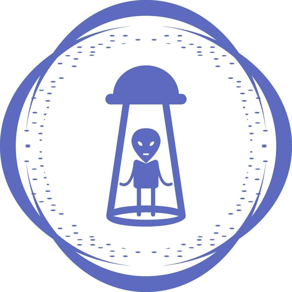 Alien Abduction Vector Icon