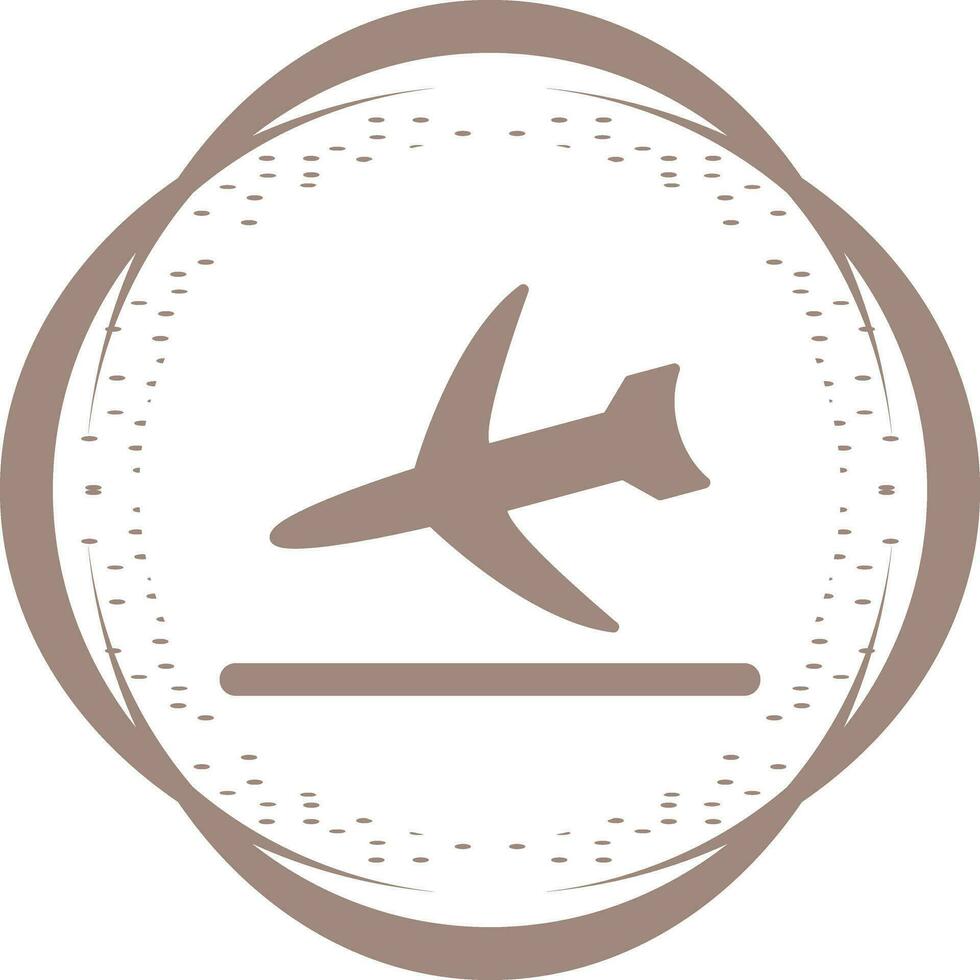 icono de vector de aterrizaje de vuelo