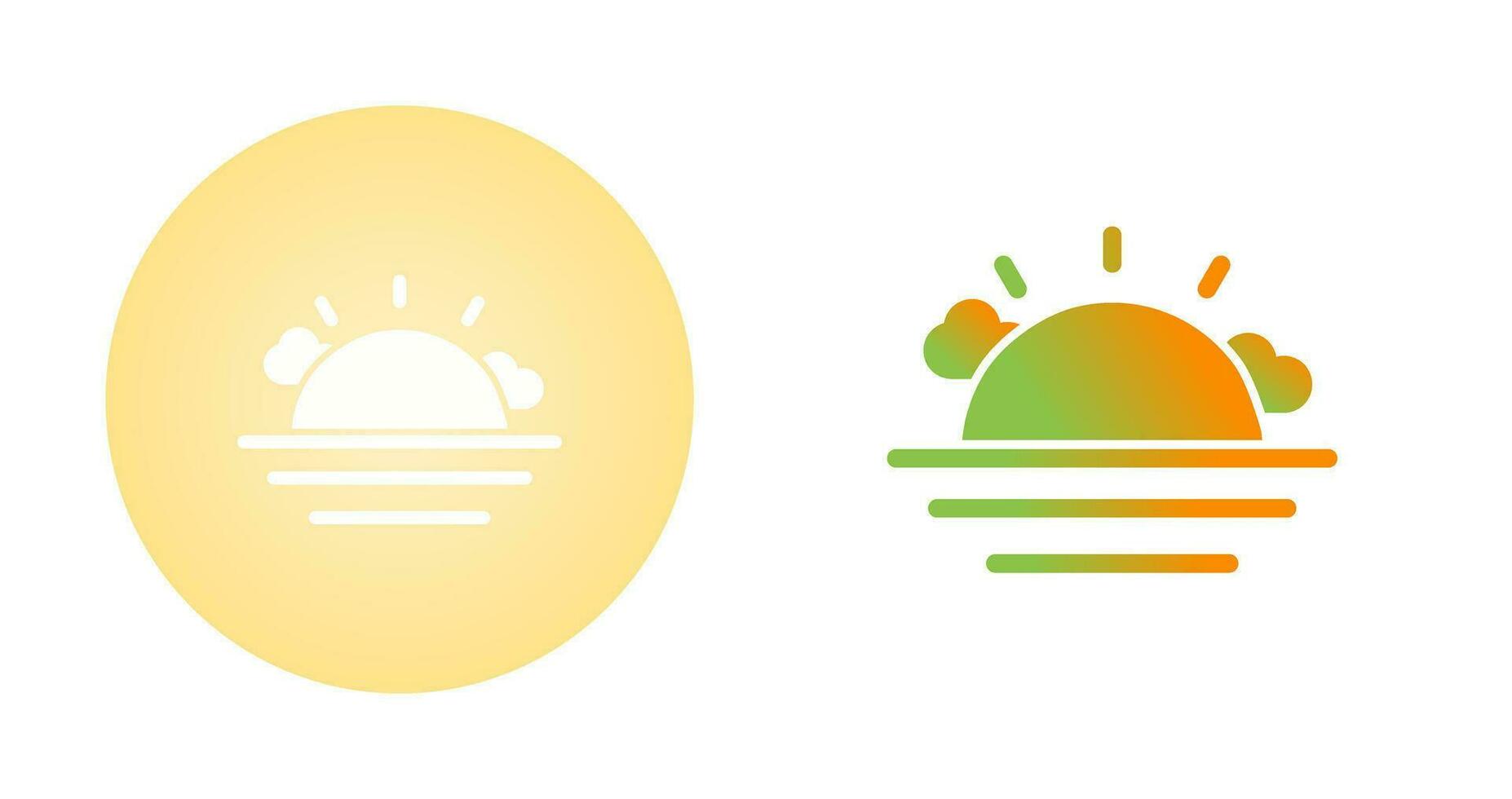 Sunset Vector Icon