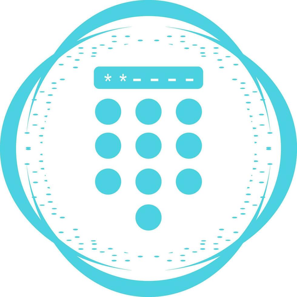 Passcode Lock Vector Icon