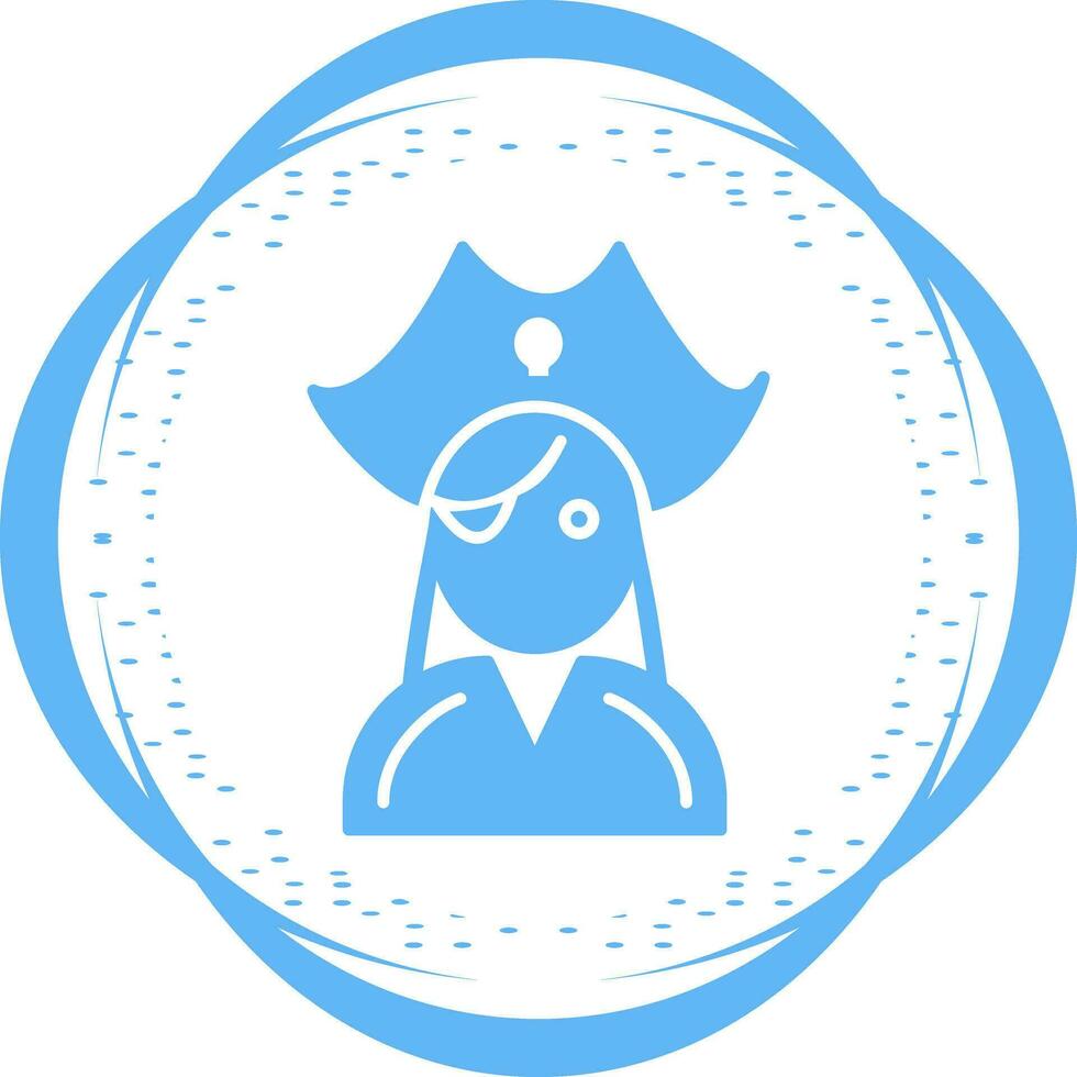 Female Pirate Vector Icon