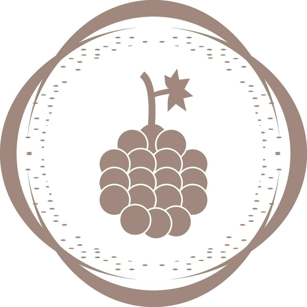 icono de vector de uvas