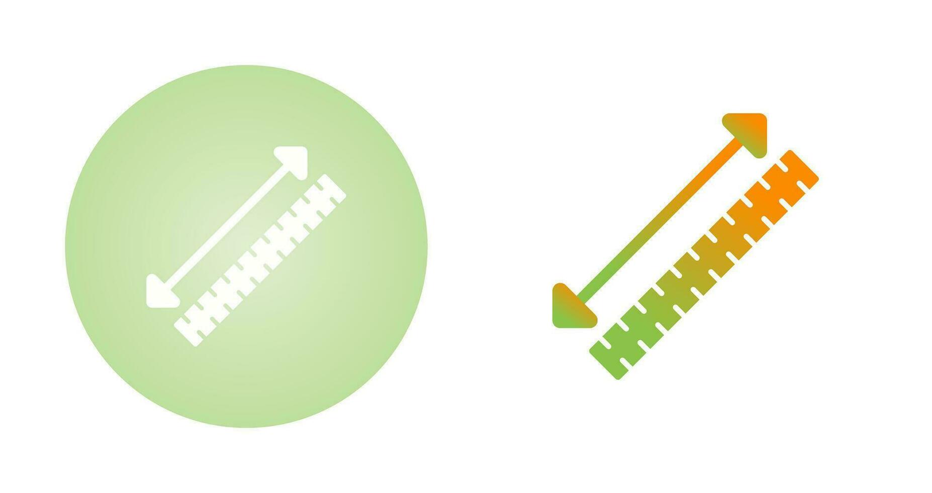 icono de vector de cinta métrica