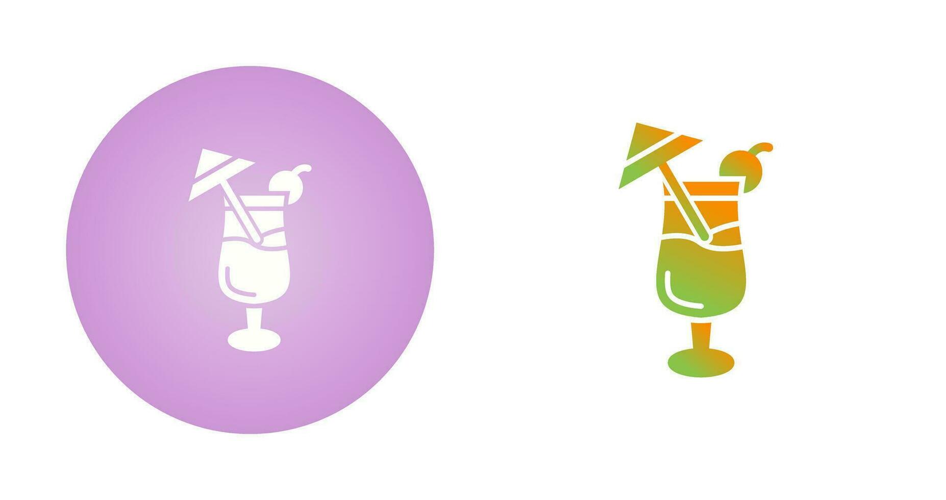 icono de vector de coctel