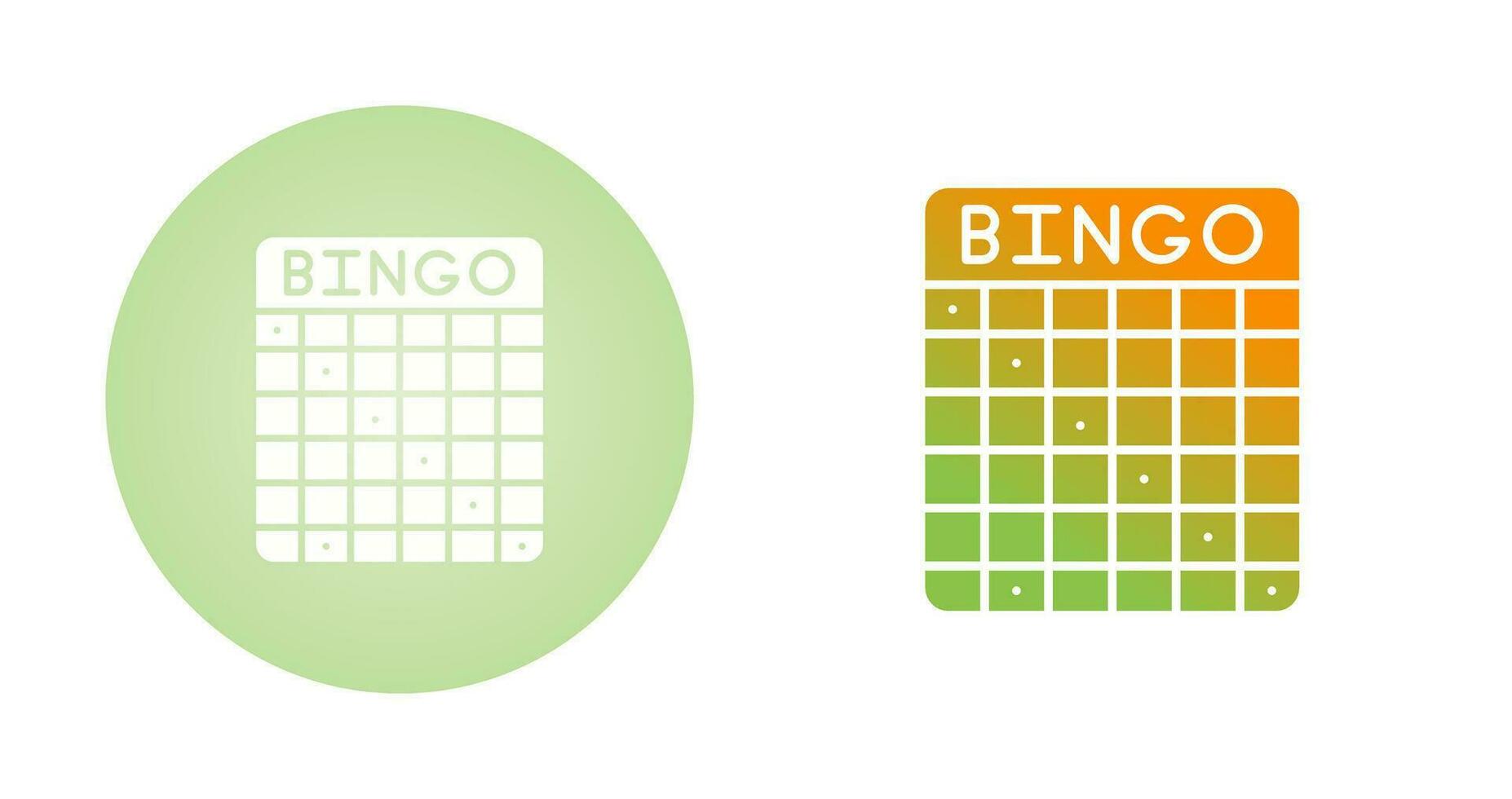 icono de vector de bingo