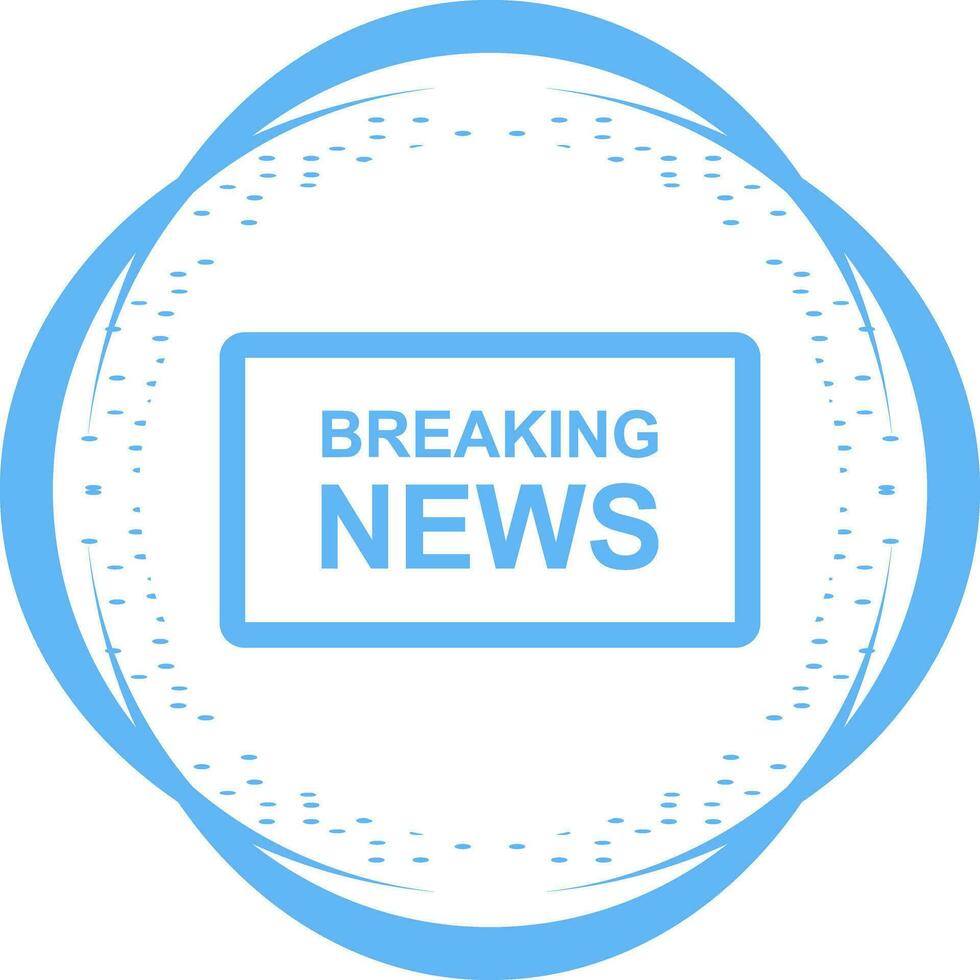 Breaking News Vector Icon