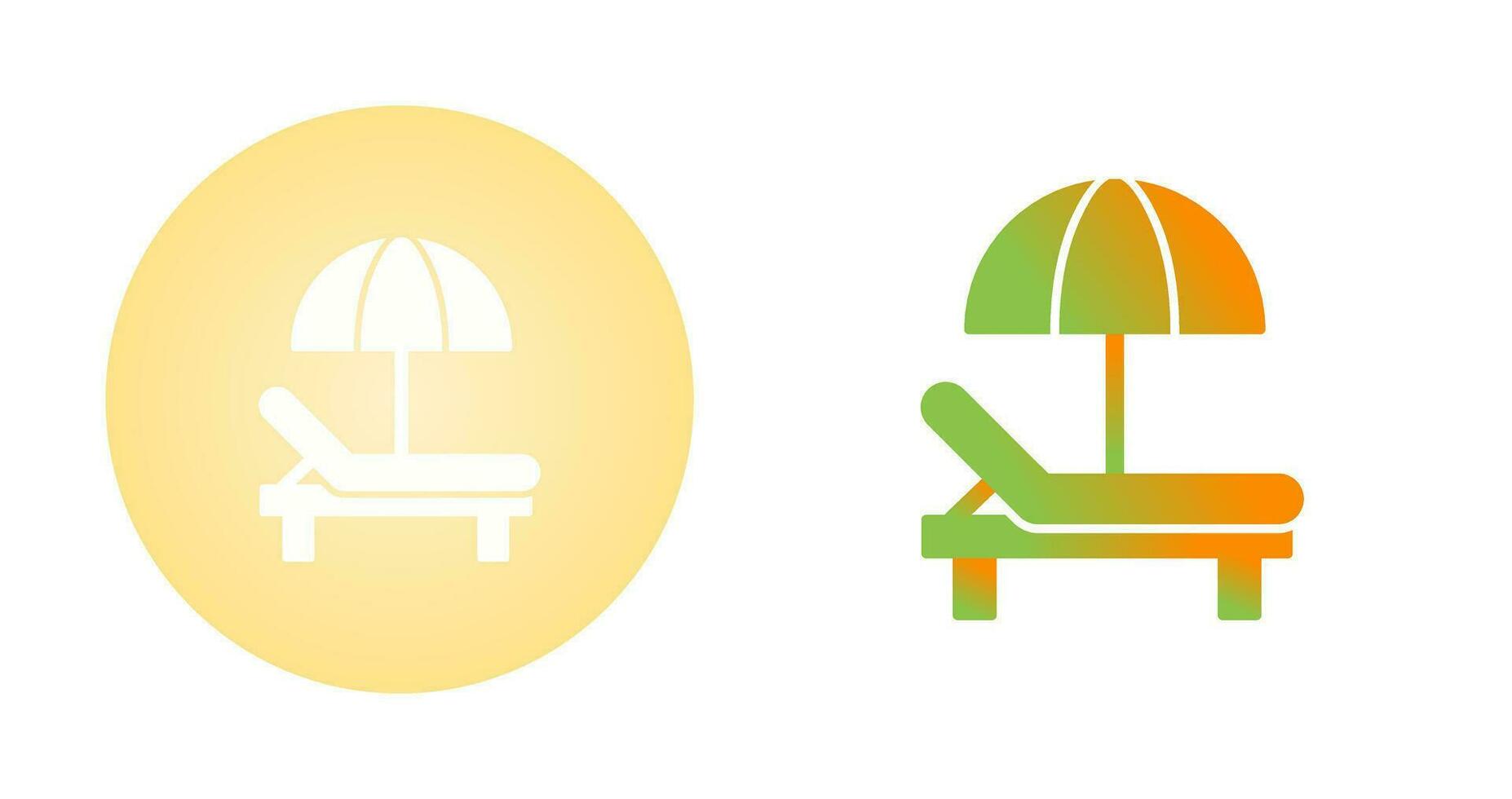 Sunbed Vector Icon