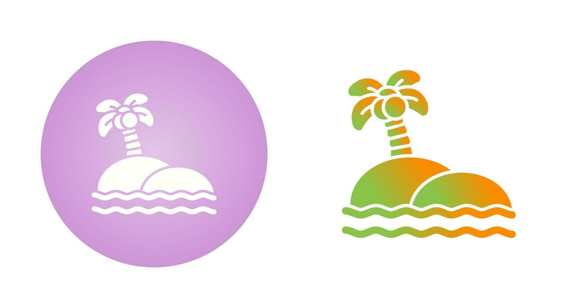 Island Vector Icon