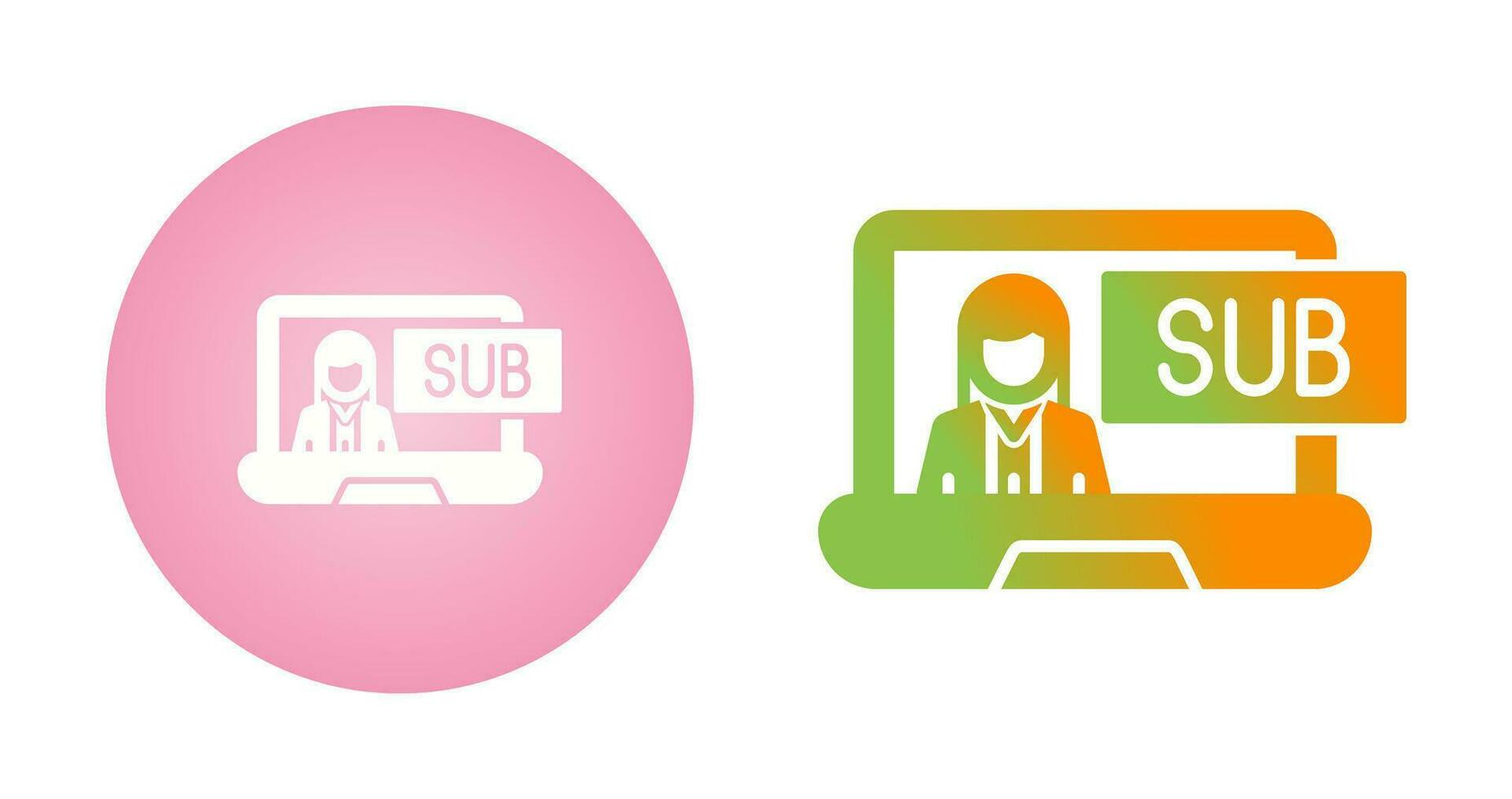 Subscriber Model Vector Icon