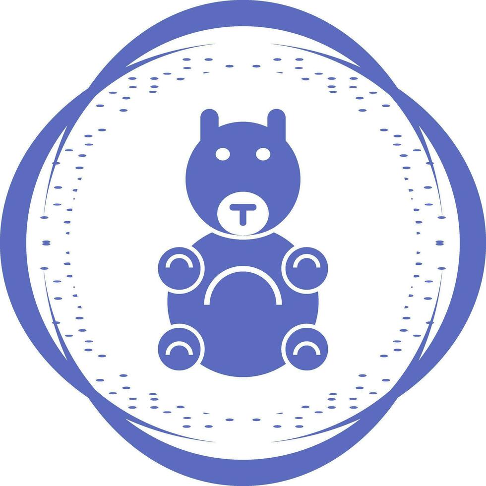 icono de vector de juguete de peluche