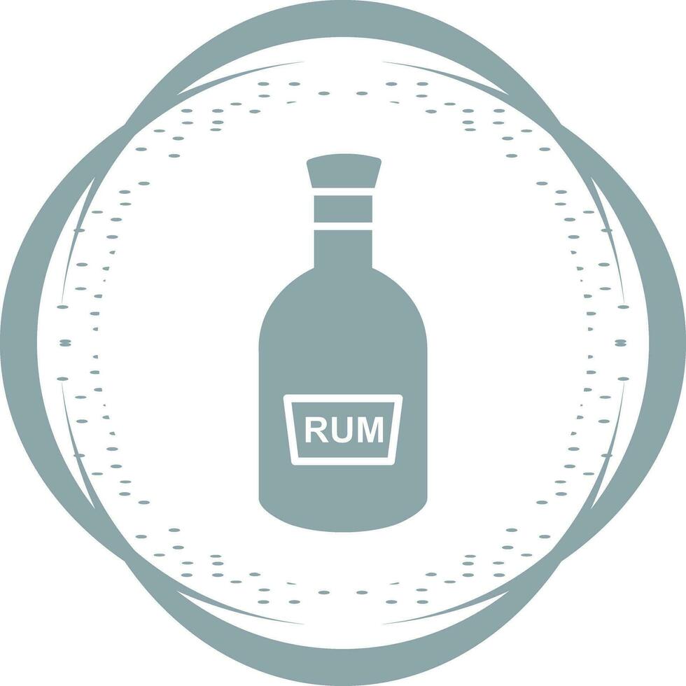 Bottle of Rum Vector Icon