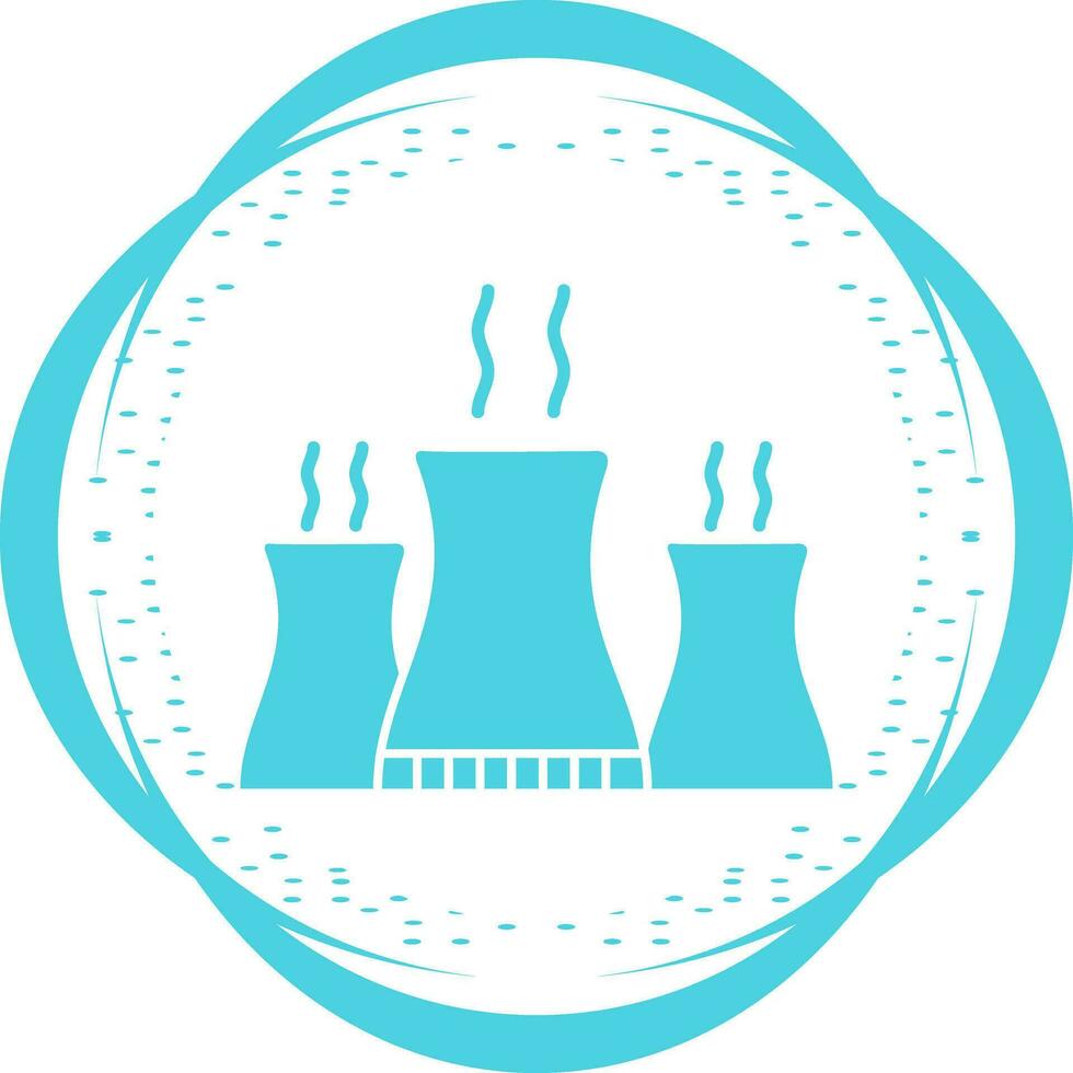 Nuclear Plant Vector Icon