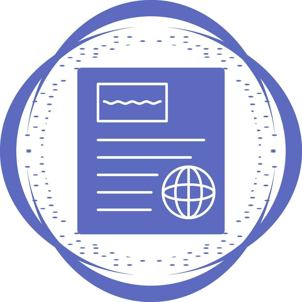 International Newspaper Vector Icon