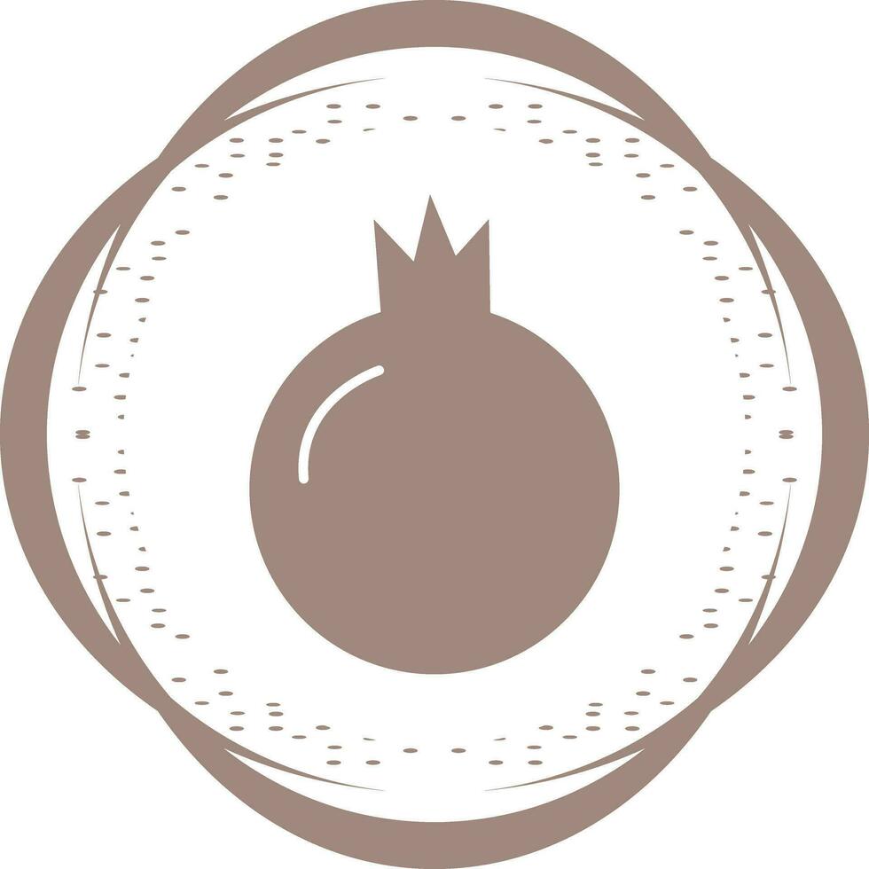 Pomegranate Vector Icon