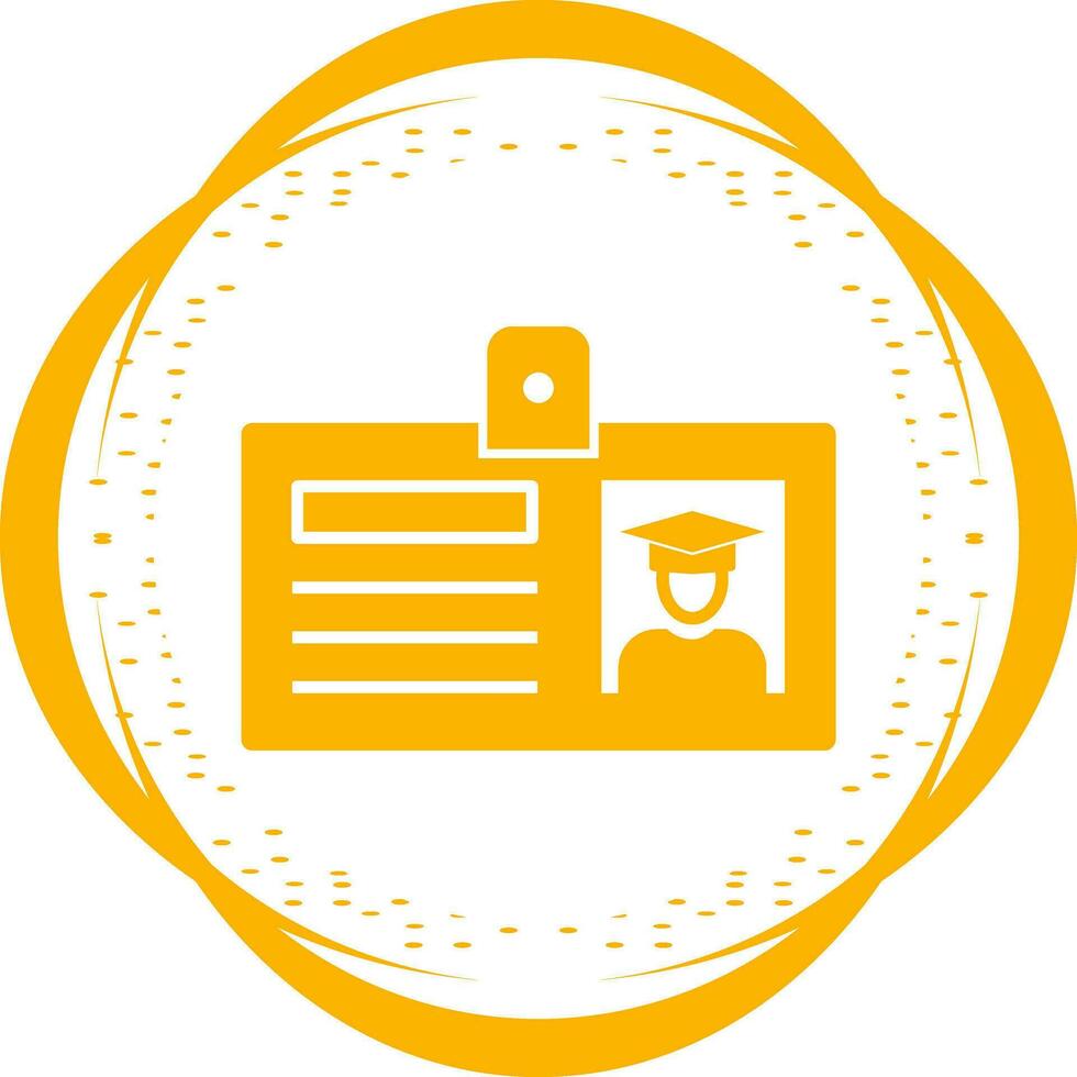 Student ID Card Vector Icon