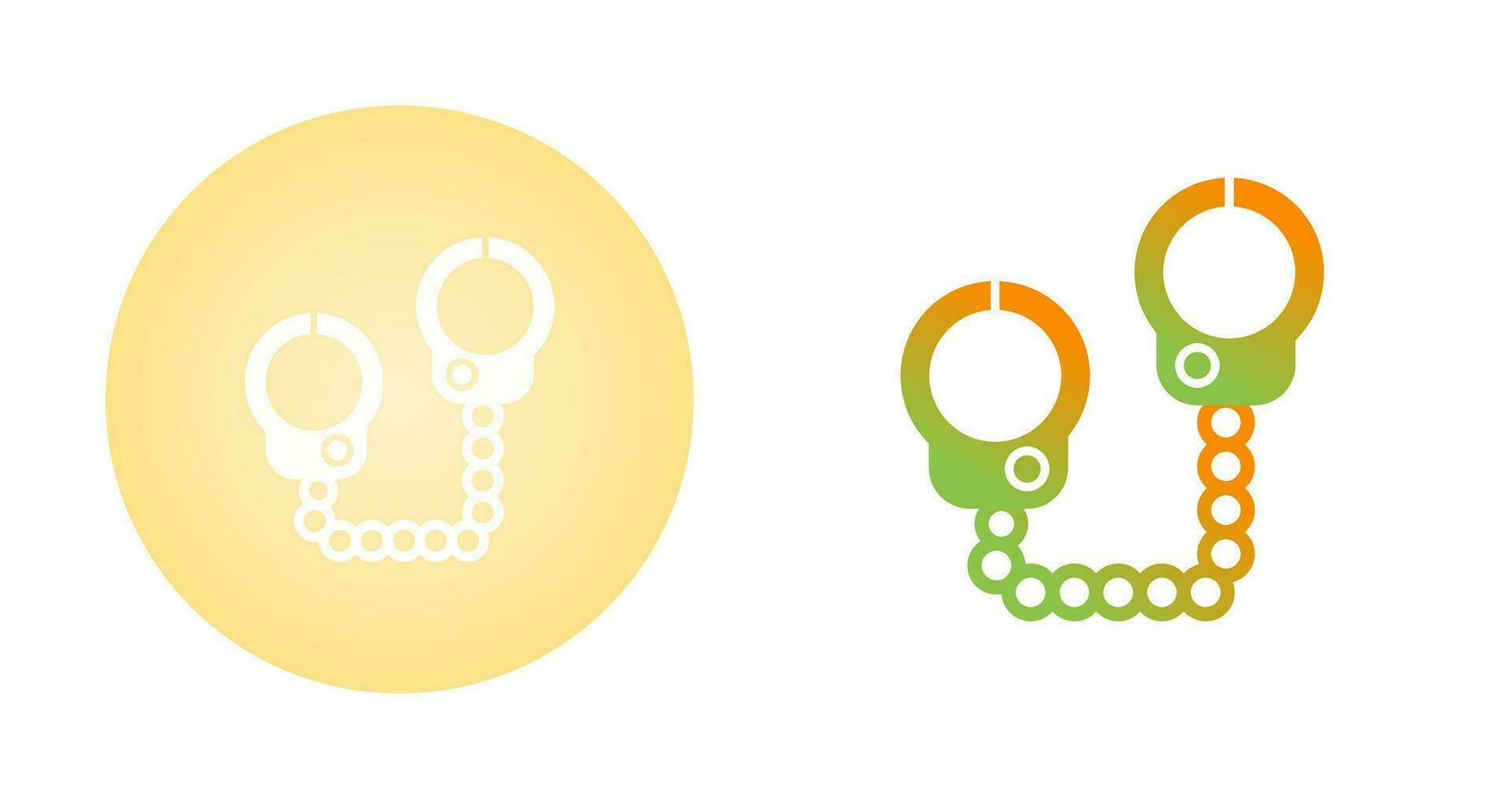 Police Handcuffs Vector Icon