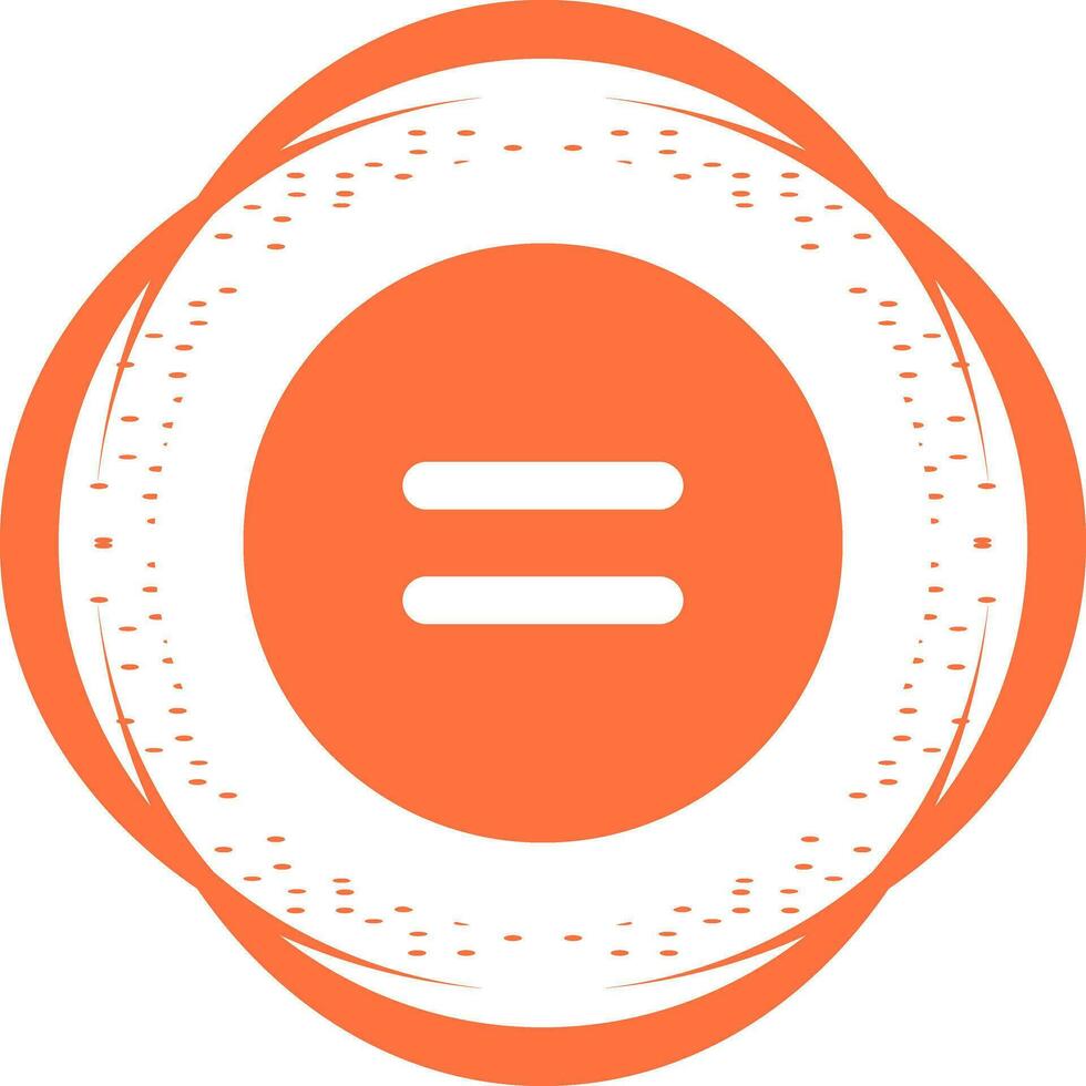 Equal to Symbol Vector Icon