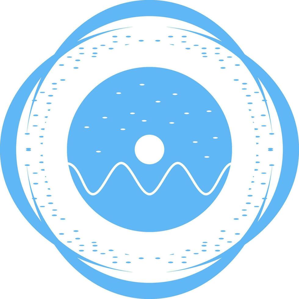 Doughnut sprinkled Vector Icon