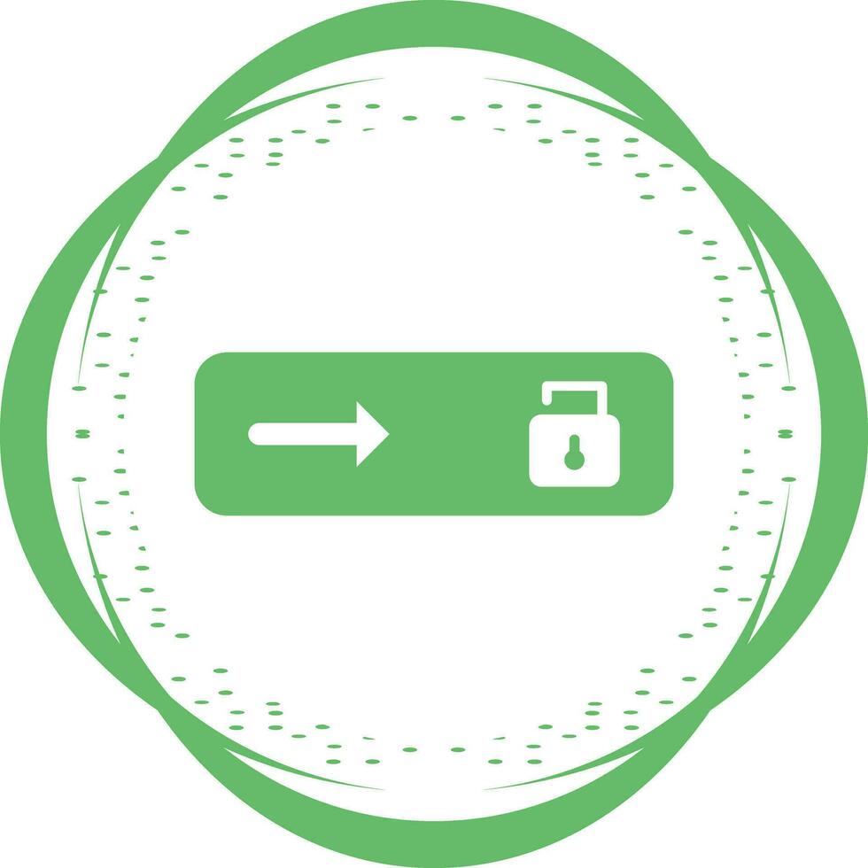 Unlock slide Vector Icon