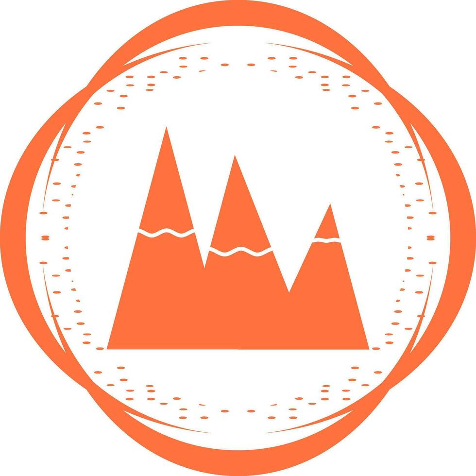 Ice Top Mountain Vector Icon