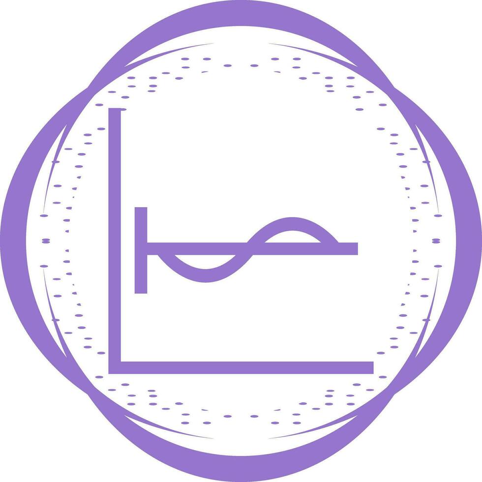 Cosine Graph Vector Icon