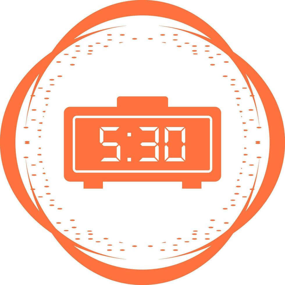 Digital Clock Vector Icon