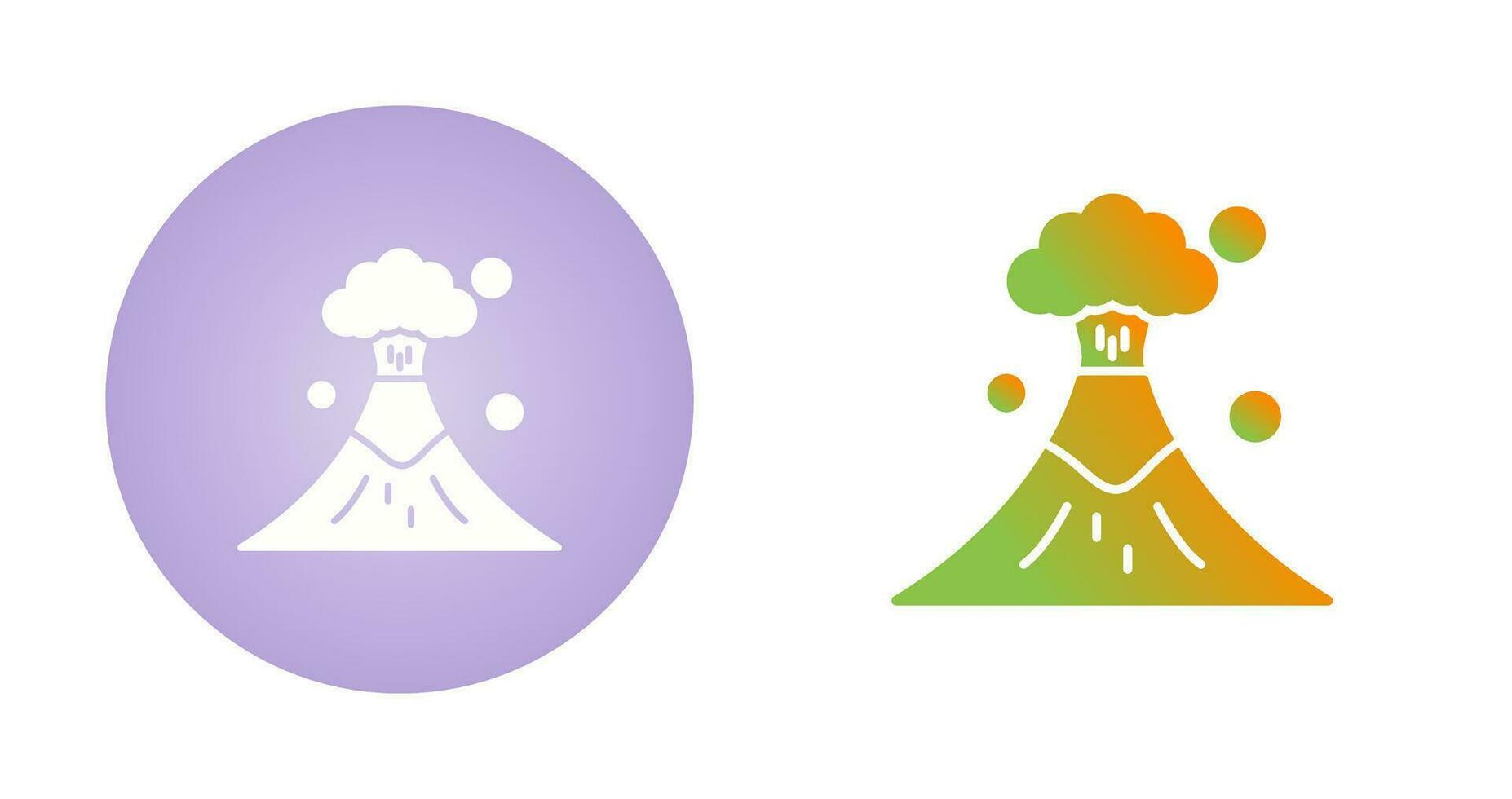 Volcano Vector Icon