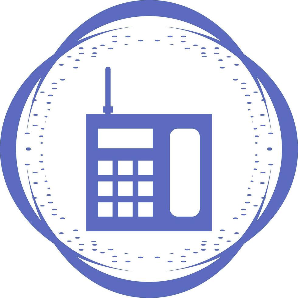 Wireless Landline Phone Vector Icon
